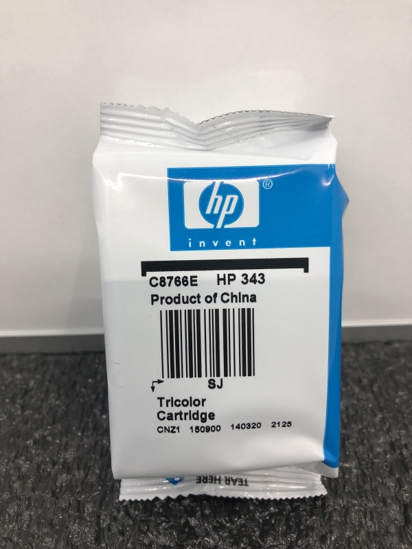 2 Cartouches encre imprimante HP 343 couleur - 1 starter pack - 1 cartouche seul