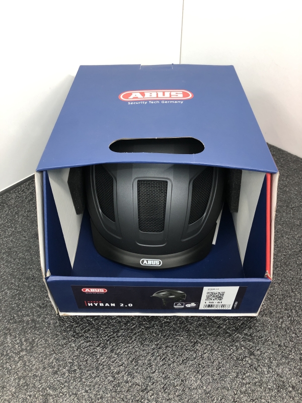 Casque vélo ABUS HYBAN 2.0 - Taille L 56-61 cm avec lumière intégrée pour cyclisme urbain