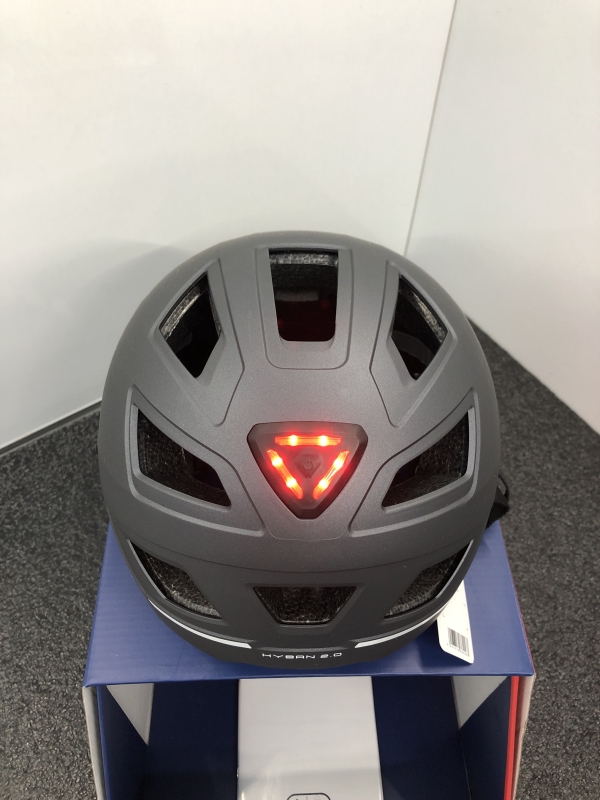 Casque vélo ABUS HYBAN 2.0 - Taille L 56-61 cm avec lumière intégrée pour cyclisme urbain