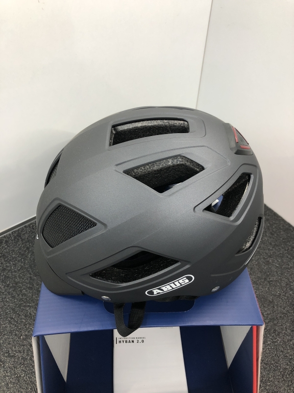Casque vélo ABUS HYBAN 2.0 - Taille L 56-61 cm avec lumière intégrée pour cyclisme urbain