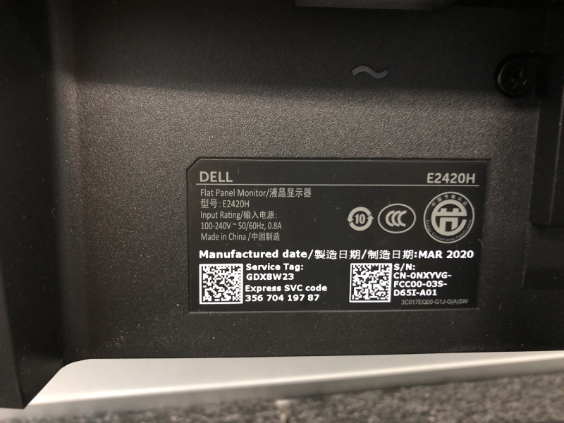 Écran DELL E2420H - 23.8