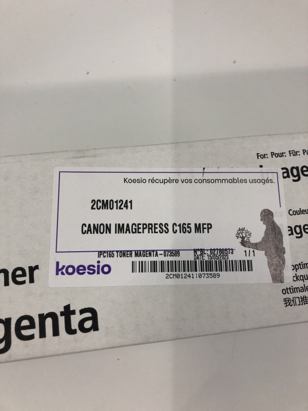 Toner Canon 3643 C 001 T07 - Magenta compatible Image PRESS C165 C170 C265 C270 - 37500 pages