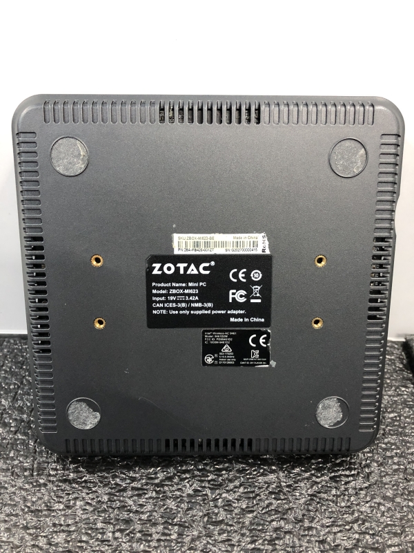 Mini PC ZOTAC - Intel Core i3-10110U - 8 Go RAM - NVME 120 Go - 3 x USB - 2 x RJ45 - Wifi - Windows 11 Pro - Alimentation fournie