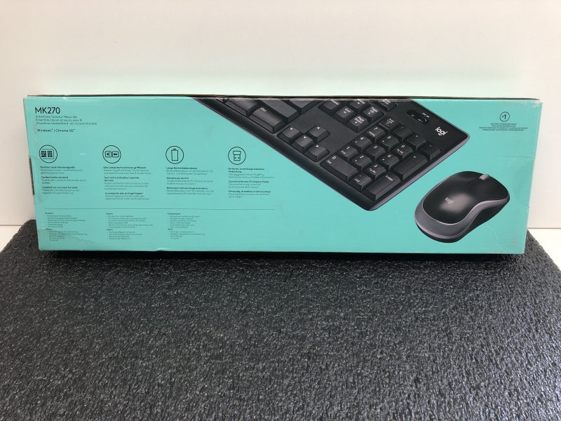 Clavier Souris Logitech MK270 - Ensemble Sans Fil USB 2.4 GHz pour Ordinateur PC et Portable