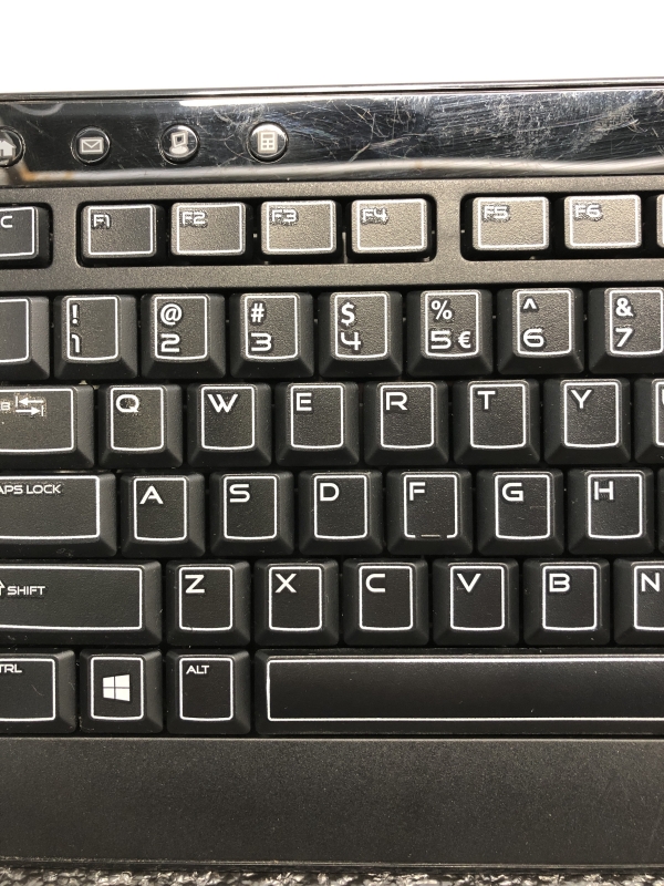 Clavier Gaming ALIENWARE - Qwerty, Rétroéclairé, USB, Compatible PC et Mac