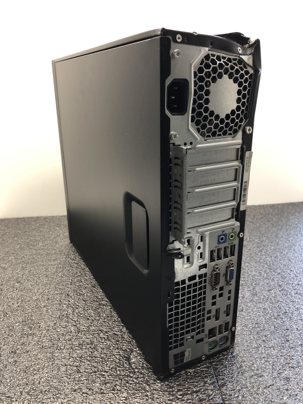 PC Fixe HP EliteDesk 800 G1 SSF - i5 - 8 Go Ram - SSD 256 Go - Lecteur DVD - Ordinateur Windows 10 Pro - Châssis plié