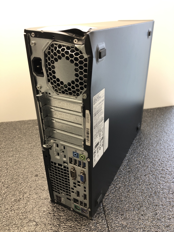 PC Fixe HP EliteDesk 800 G1 SSF - i5 - 8 Go Ram - SSD 256 Go - Lecteur DVD - Ordinateur Windows 10 Pro - Châssis plié