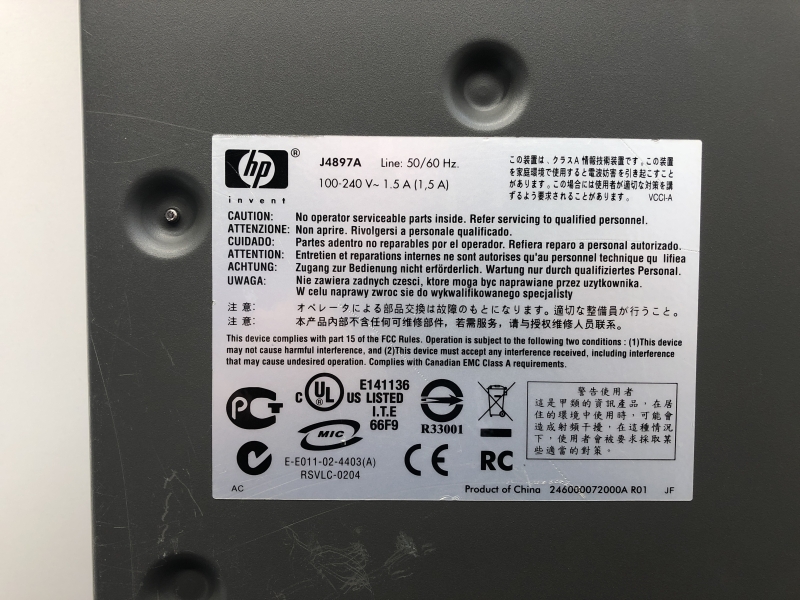 Switch HP 2724 j4897A - 24 Ports Gigabite