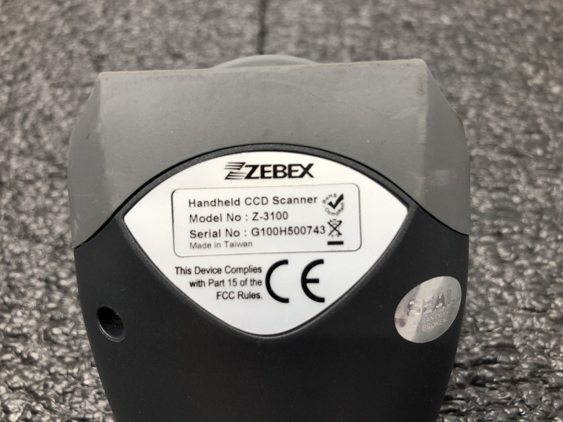 Lecteur code-barres filaire ZEBREX Z 3100 - Scannette avec support pour commerce et entrepôt