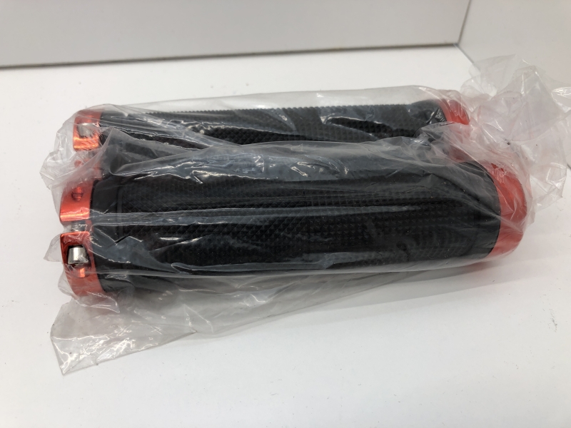 Poignée de vélo KIFFY - Rouge anodisé - Compatible avec vélos urbains et VTT