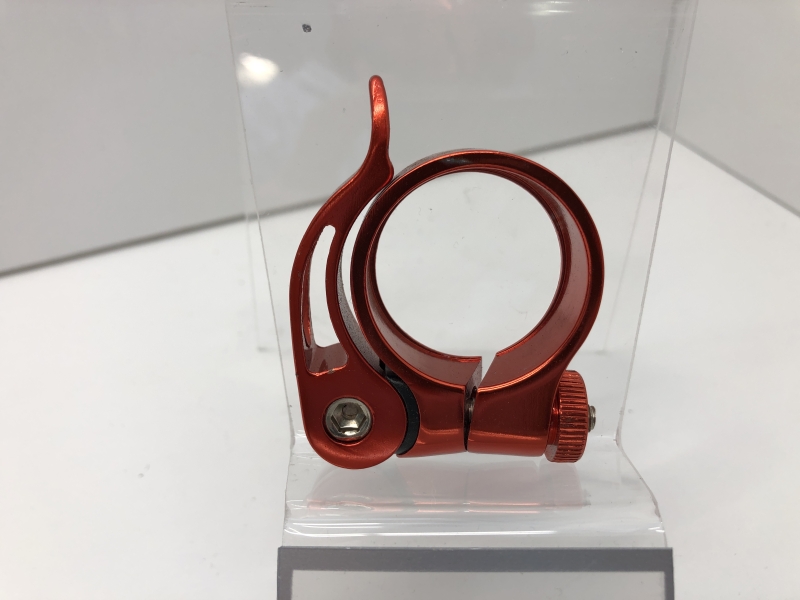 Collier de selle anodisé rouge KIFFY - Aluminium léger pour vélo urbain ou VTT