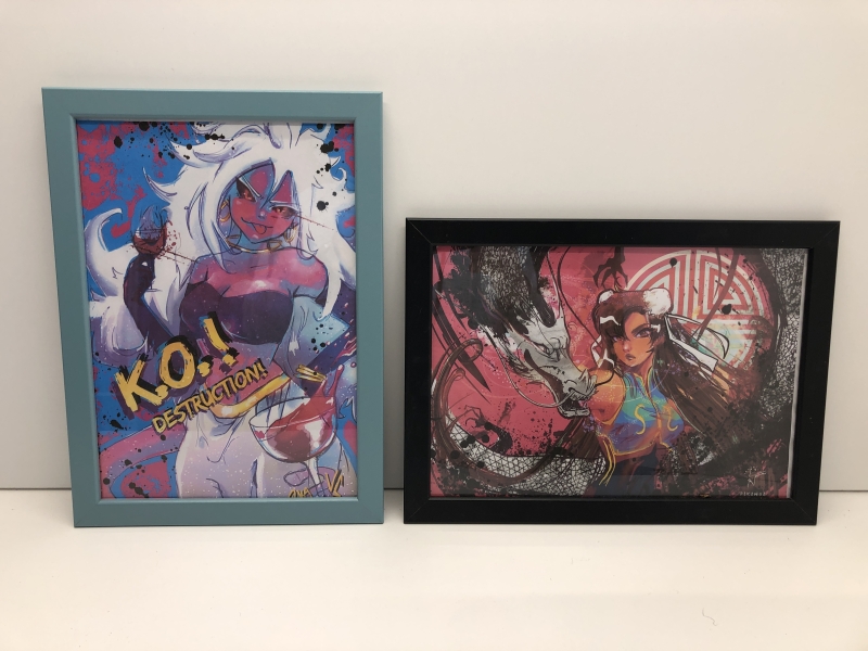 Lot de 7 cadres décoratifs MANGA - Affiche imprimée 24x33 cm pour décoration murale