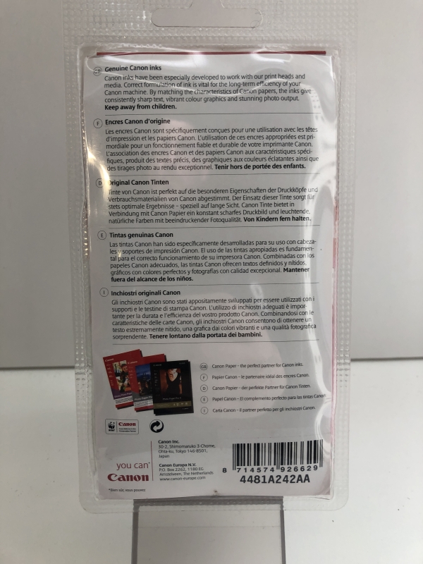 Cartouche d'encre Canon BCI-3e Magenta - Compatible imprimantes Canon Bubble Jet pour impression couleur