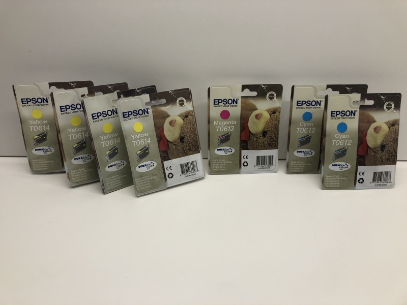 Cartouche encre imprimante EPSON T0612/613/614 - Lot de 7 cartouches 