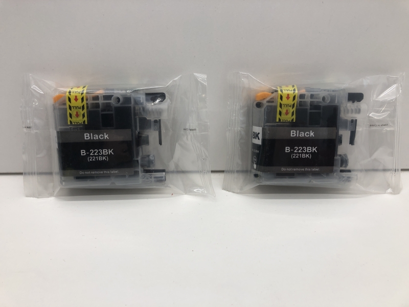 Cartouche compatible BROTHER  LC223 - Lot de 2 noirs