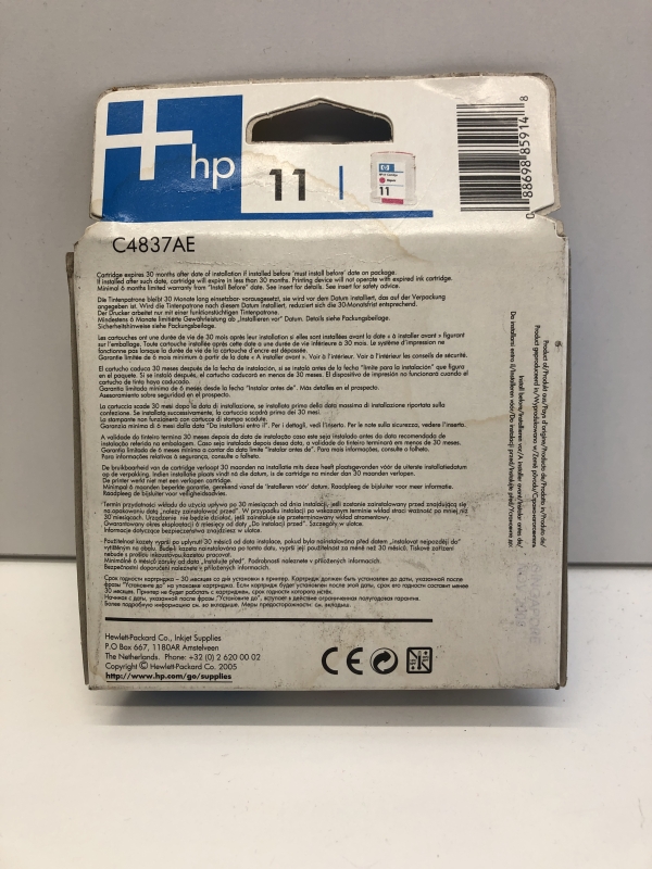 Cartouche d'encre HP 11 Magenta - Imprimante Jet d'encre Couleur, Compatible HP DesignJet