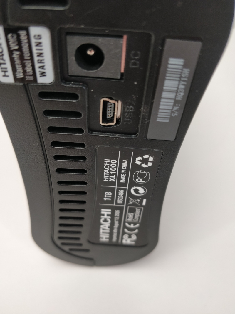Disque dur externe Hitachi XL1000 - 1 To - Disque en mauvais état