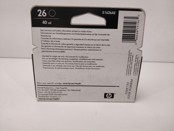 Cartouches d'encre HP 26 Noir - Pack de 2 pour imprimantes compatibles