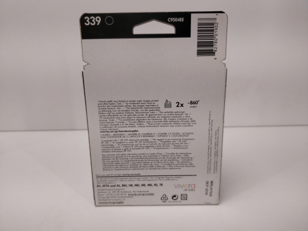 Cartouches d'encre HP 339 Noir - Pack de 3 - Compatibles avec imprimantes HP pour impression de documents